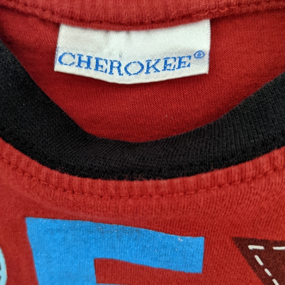 Red dinosaur short sleeved t-shirt - Picture 2 of 3